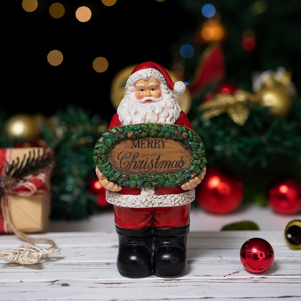 Home Xmas Decor Ideas - Śmieszna dekoracja świąteczna - żywiczna figurka