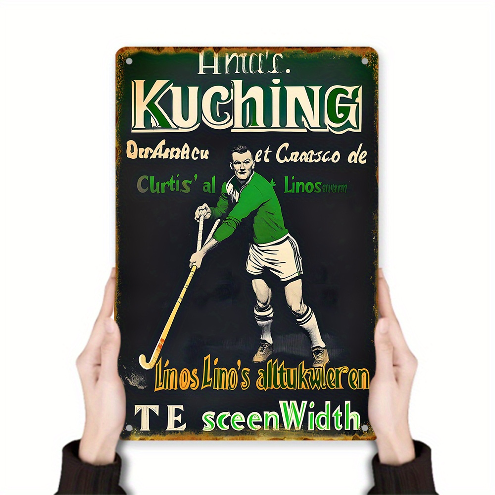 Home Decor Kuching - Metalowy Znak Dekoracyjny w Stylu Vintage