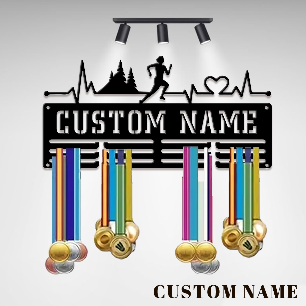 Home Decor Zone - Stojak na medale sportowe z metalu,