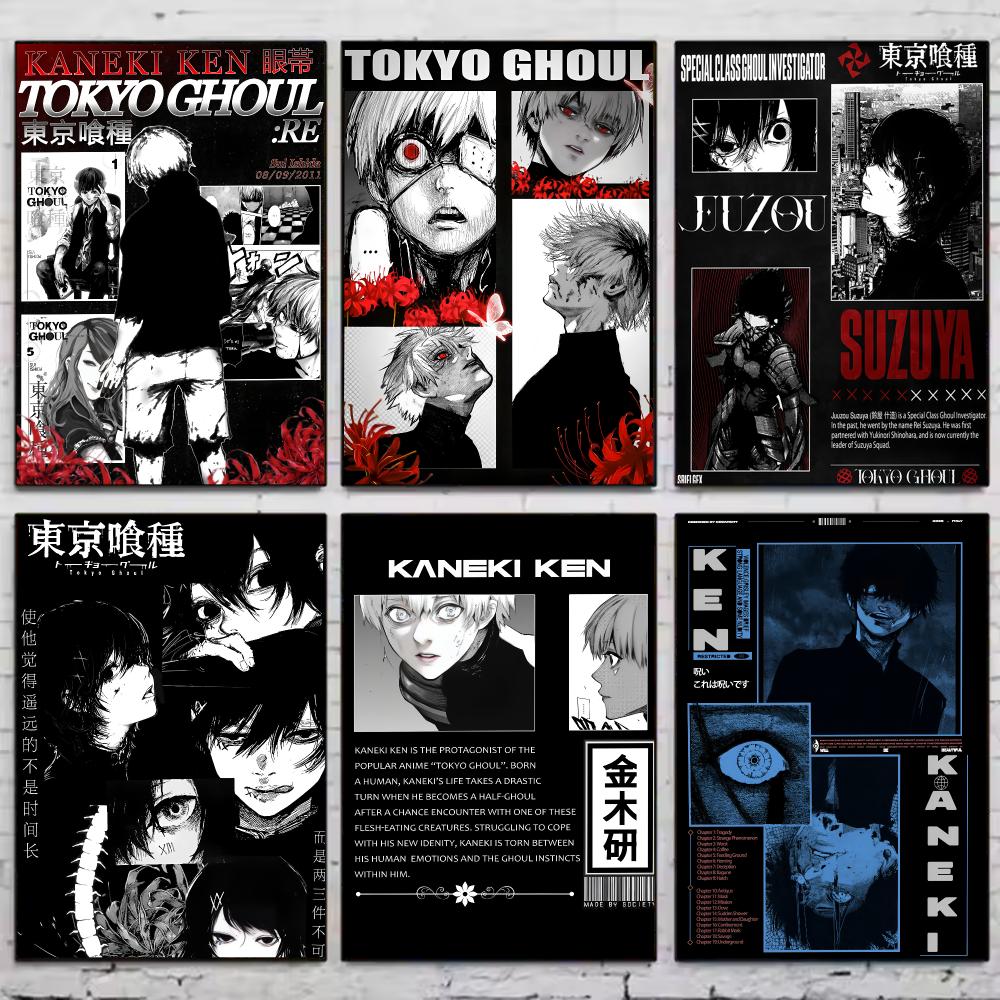 Home Decor Tokyo - Anime T-tokyo Ghoul Plakat Vintage Sztuka
