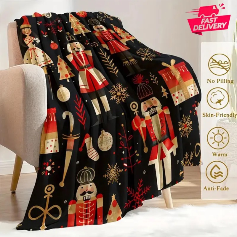 Home Xmas Decor Ideas - Koc świąteczny Renifer Prezenty świąteczne Zimowe