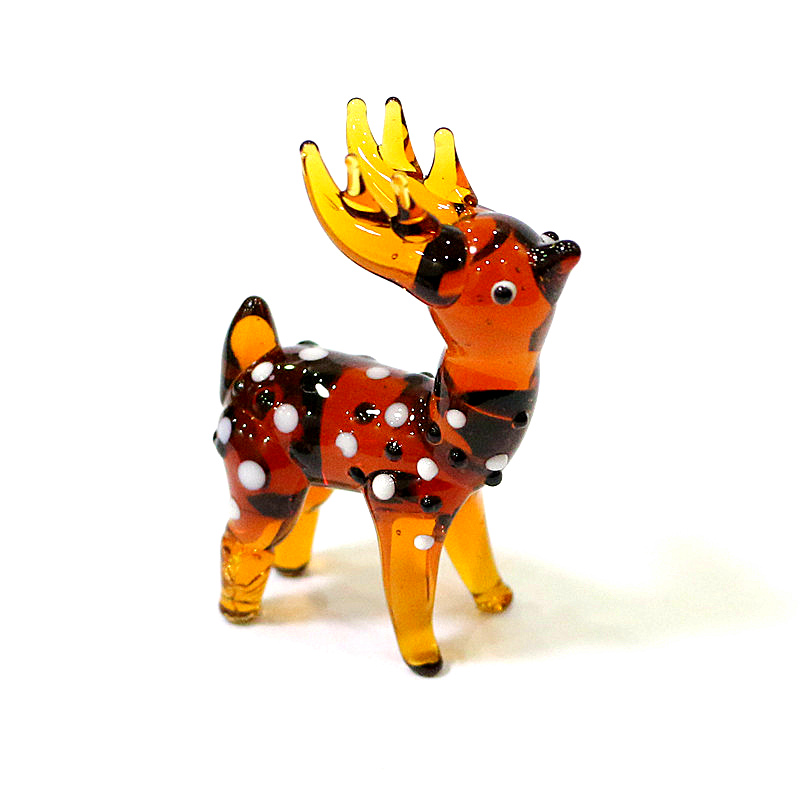 Home Xmas Decor Ideas - Urocza, personalizowana figurka renifera ze szkła