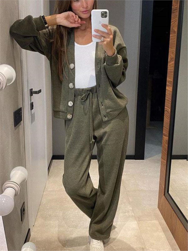 Home Decor Zara - Jesienna moda Dzianina Bawełna Damska kurtka