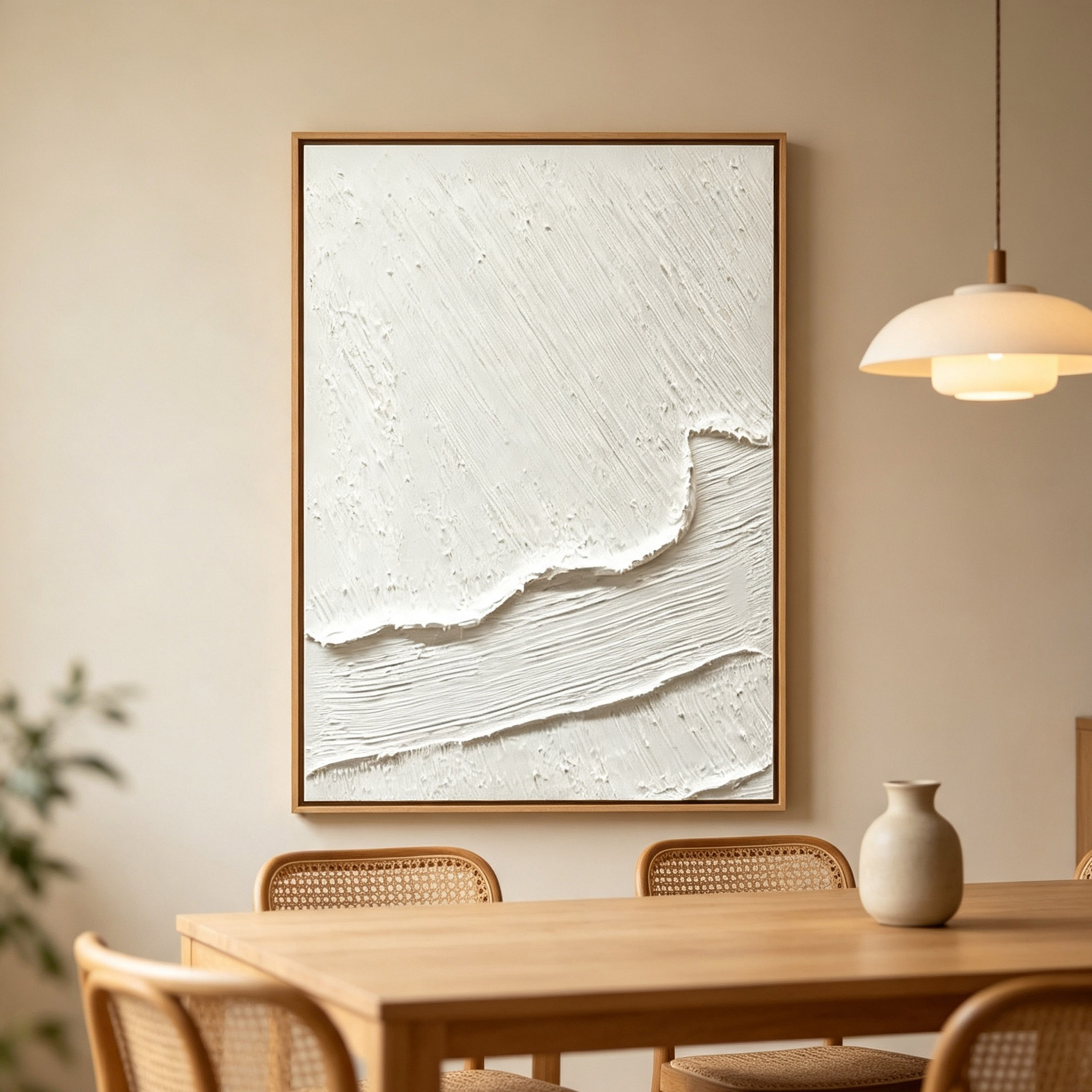 Ręcznie malowany biały obraz o – Abstract Oil Painting recenzja i cena