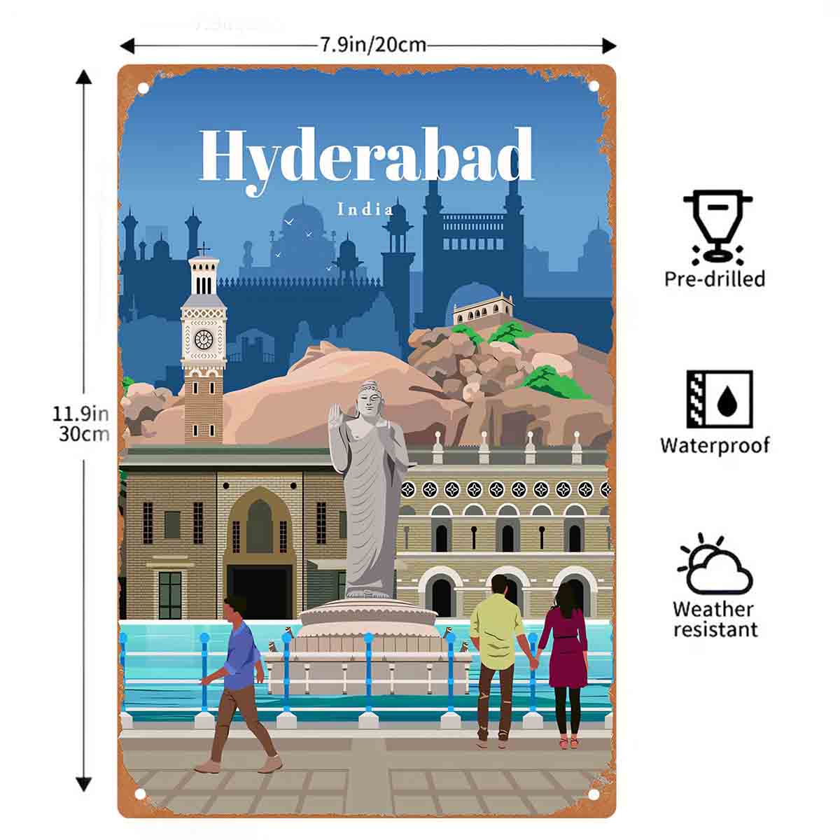 2D PŁASKA METALOWA DEKORACJA Ś – Home Decor Hyderabad recenzja i cena