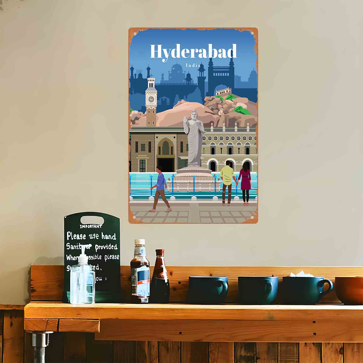 2D PŁASKA METALOWA DEKORACJA Ś – Home Decor Hyderabad recenzja i cena