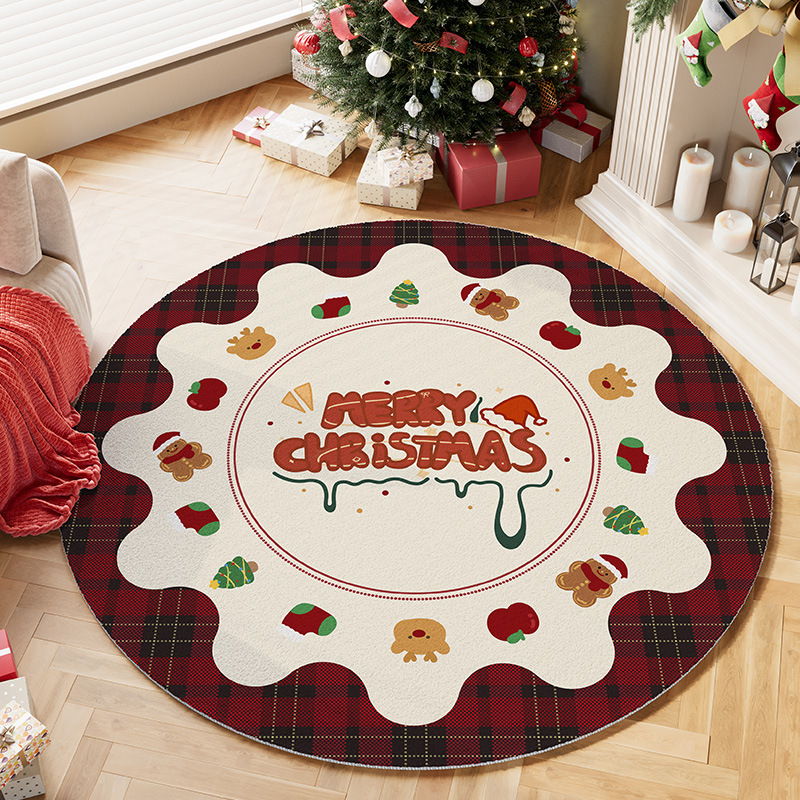 Okrągły dywan – przytulny wyst – Home Xmas Decor Ideas recenzja i cena