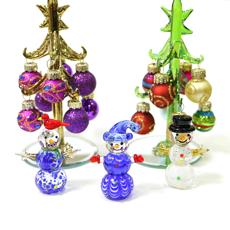 Mini Szklana Figurka Bałwana U – Home Xmas Decor Ideas recenzja i cena