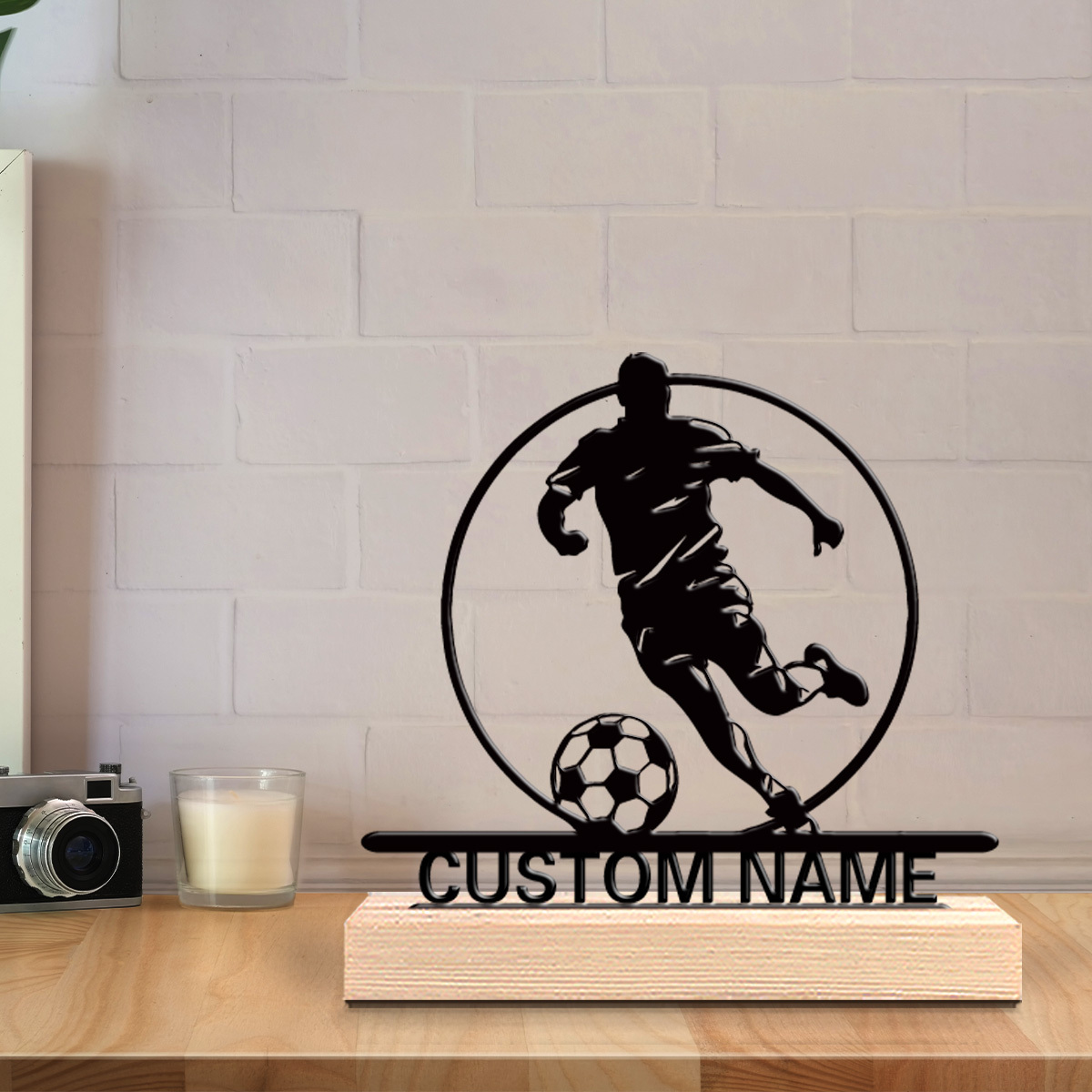 Metalowa statuetka piłkarza z  – Home Decor Zone recenzja i cena