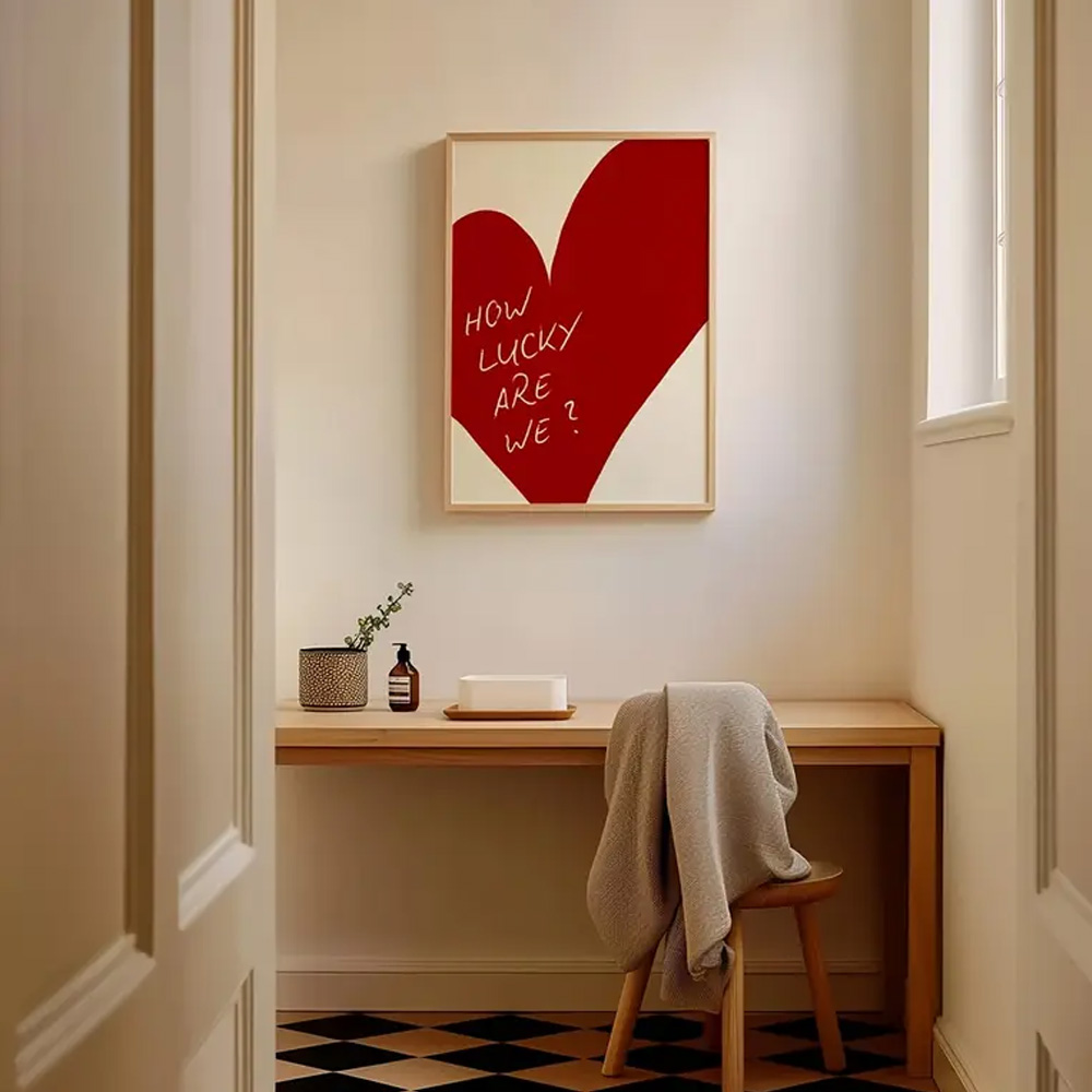1-częściowy bezramowy czerwony – Home Decor How To recenzja i cena