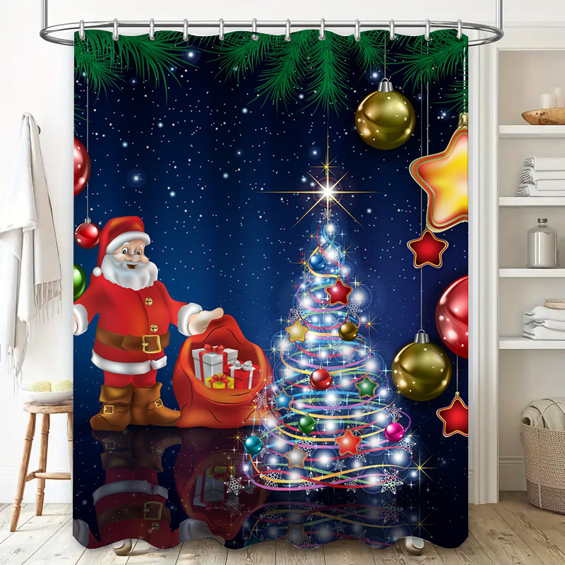 Zasłona prysznicowa świąteczna – Home Xmas Decor Ideas recenzja i cena
