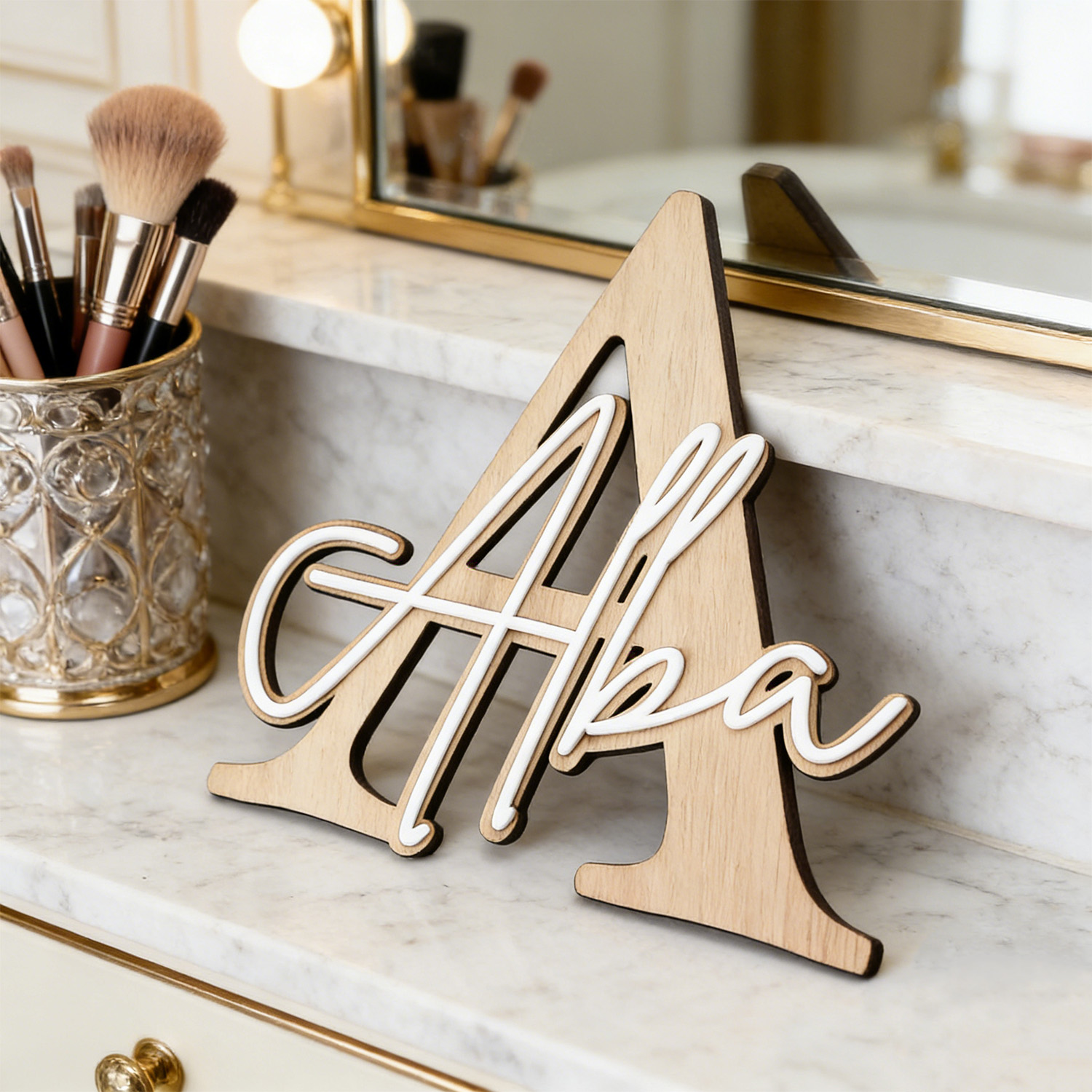 1 szt. Dwupoziomowa drewniana  – Home Decor Zone recenzja i cena