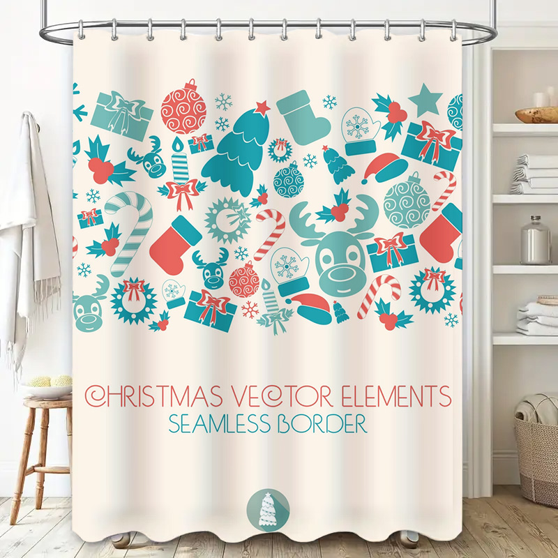 Zasłona prysznicowa świąteczna – Home Xmas Decor Ideas recenzja i cena