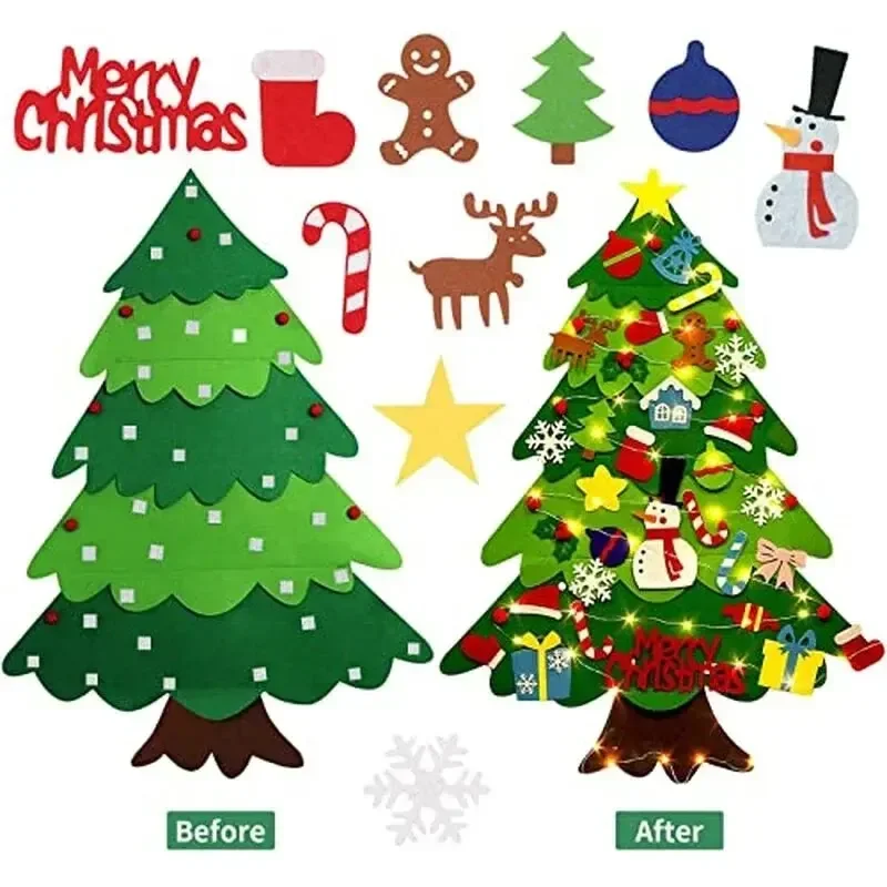 Zestaw filcowych choinek świąt – Home Xmas Decor Ideas recenzja i cena
