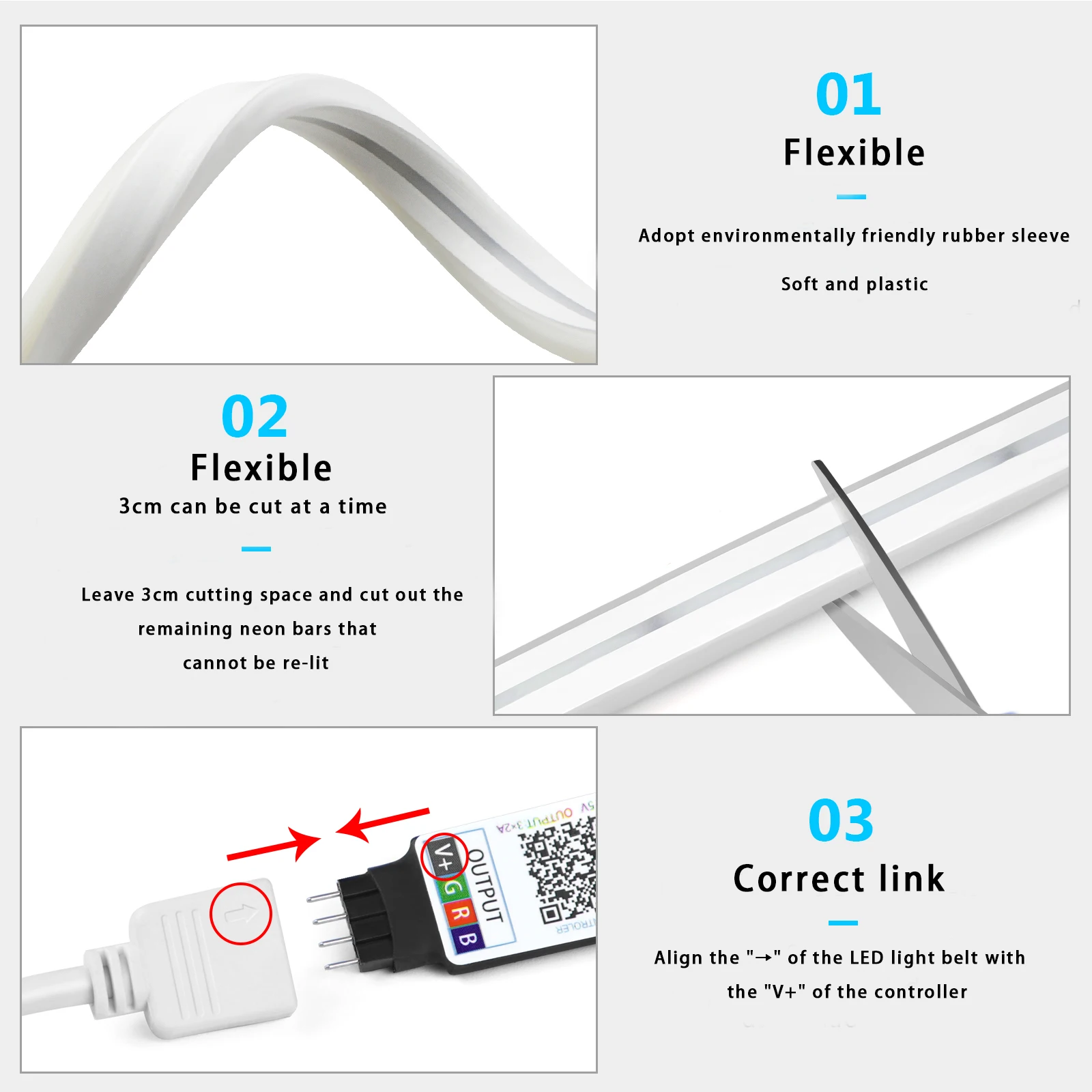 Taśma LED Neon RGB 1-5m, 5V US – Home Decor Zone recenzja i cena